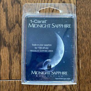 Midnight Blue Sapphire stone 7x5mm 1ct